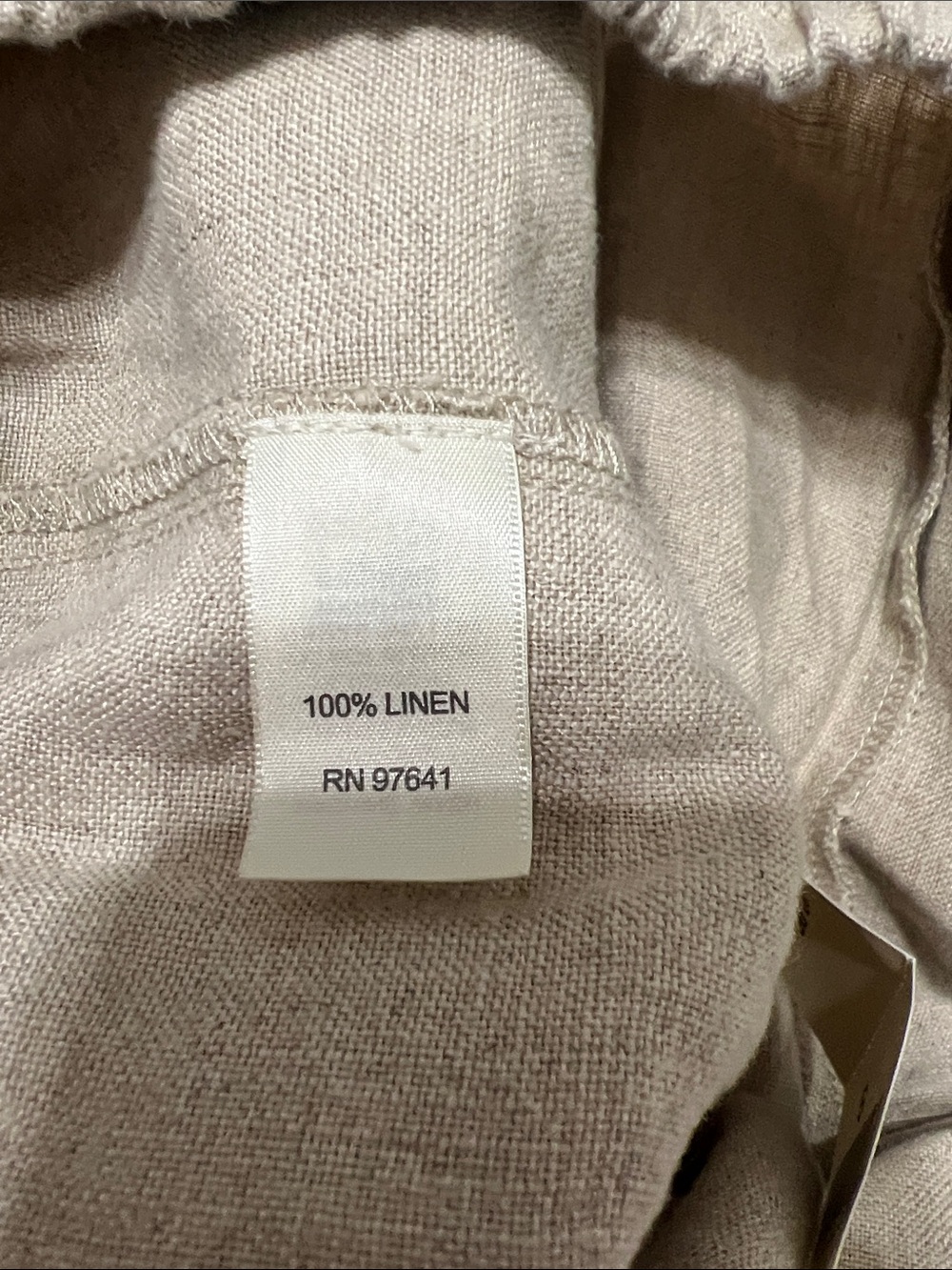 J.Jill Linen Pull-On Shorts Khaki Tan Elastic Waist Relaxed Fit - Picture 7 of 7